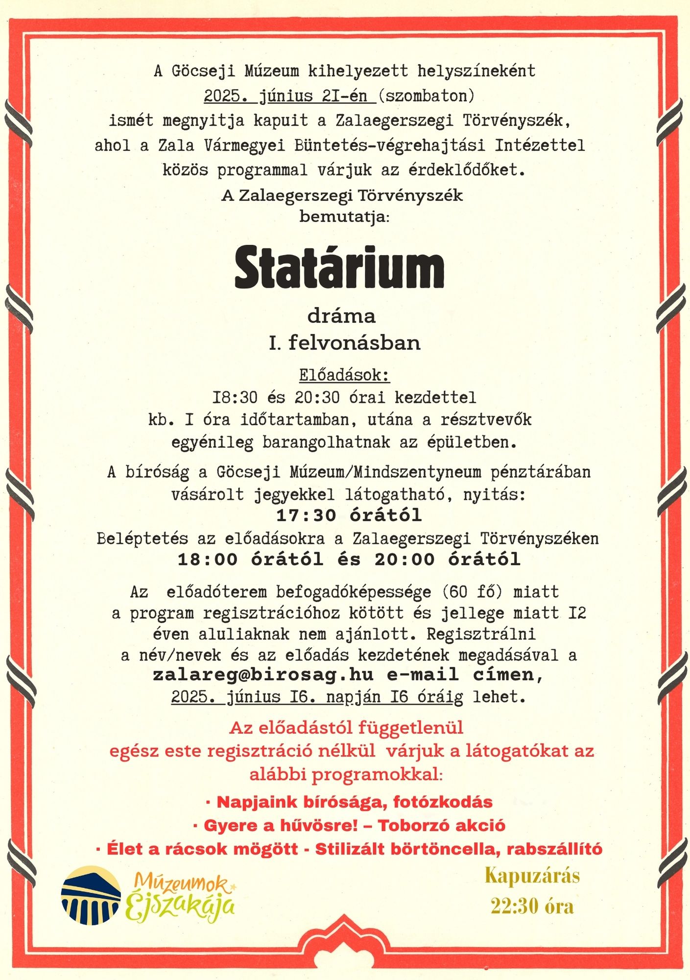 Múzeumok Éjszakája 