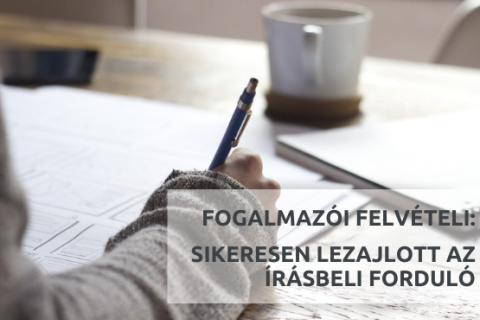 fogalmazói felvételi