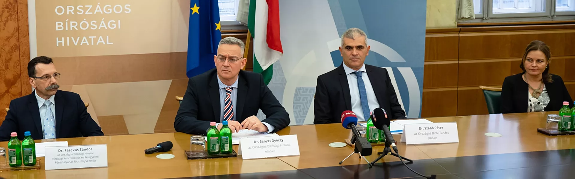 Az Országos Bírósági Hivatal és az Országos Bírói Tanács közös sajtótájékoztatója