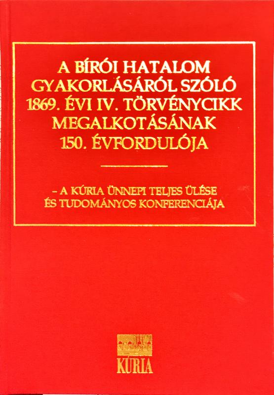 Tanulmánykötet Kúria