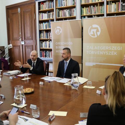Összbírói értekezlet sajtótájékoztató Zalaegerszegi Törvényszék 